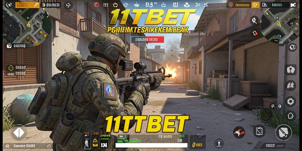 Screenshot utama 11TBET menampilkan aksi gameplay FPS yang intens dan mendebarkan.