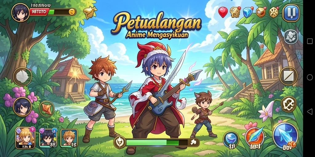 Tampilan gameplay seru dan penuh warna dari 98TOTO.