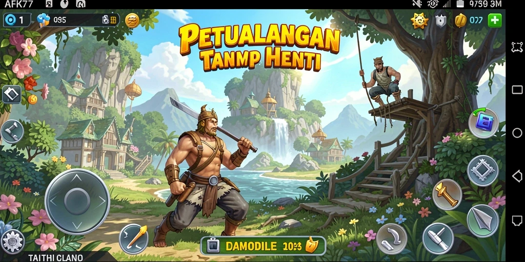 Screenshot dari gameplay AFK77 yang menampilkan aksi seru dalam petualangan.