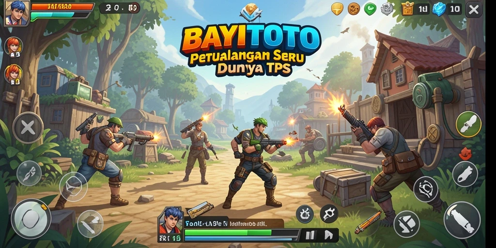 Screenshot menunjukkan aksi mendebarkan dalam game TPS BAYITOTO.