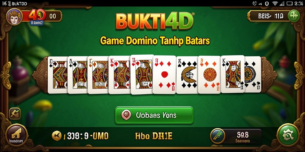 Tampilan gameplay domino yang menarik dan kompetitif.