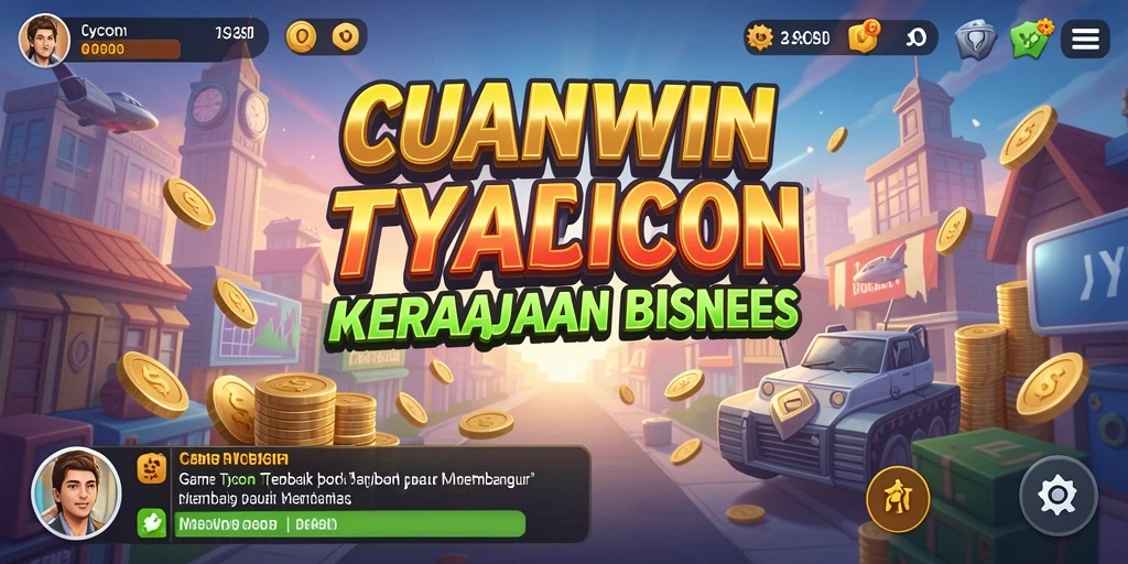 Tampilan menarik dari gameplay Tycoon CUANWIN.