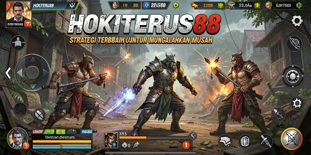 Tampilan gameplay HOKITERUS88 yang menegangkan dan strategis.
