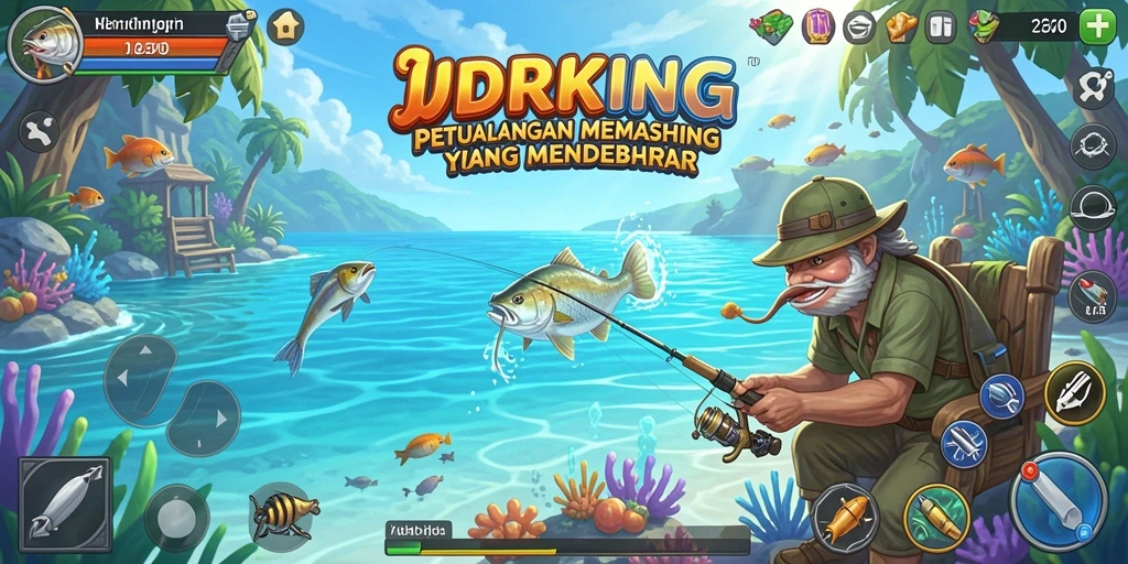Tampilan gameplay menampilkan momen seru saat menangkap ikan di <strong>IDRKING</strong>.