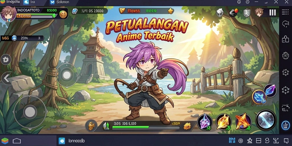Screenshot gameplay INDOSATTOTO yang menunjukkan pertarungan seru.