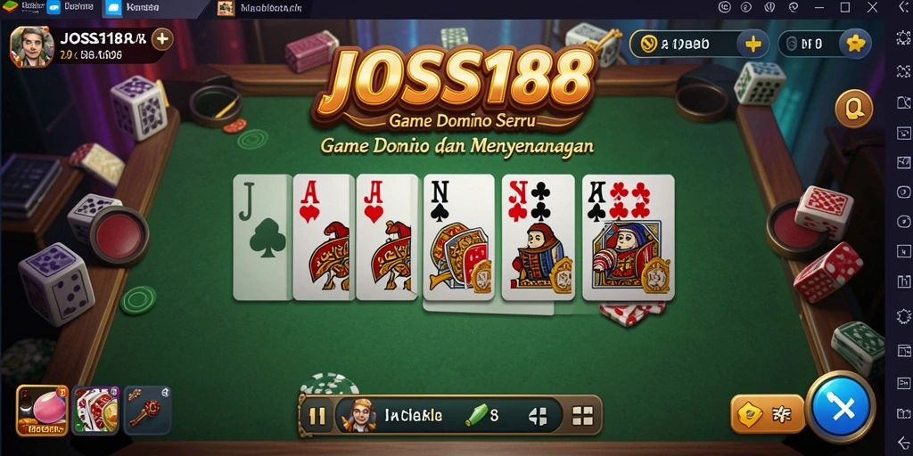 Gameplay JOSS188 yang seru dalam permainan Domino.