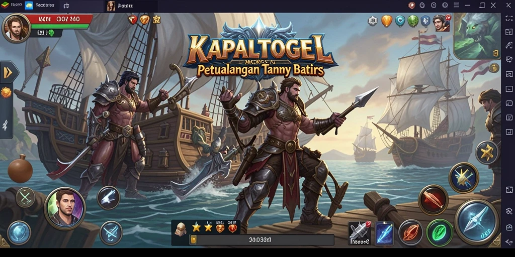 Gameplay KAPALTOGEL menunjukkan aksi seru dalam dunia MMORPG.