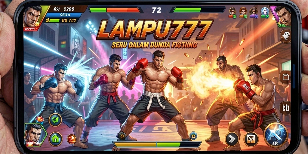 Tangkapan layar LAMPU777 menunjukkan pertarungan mendebarkan dengan karakter yang kuat.
