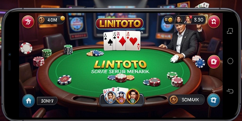 Tampilan screenshot gameplay Poker di LINITOTO yang seru dan mendebarkan.