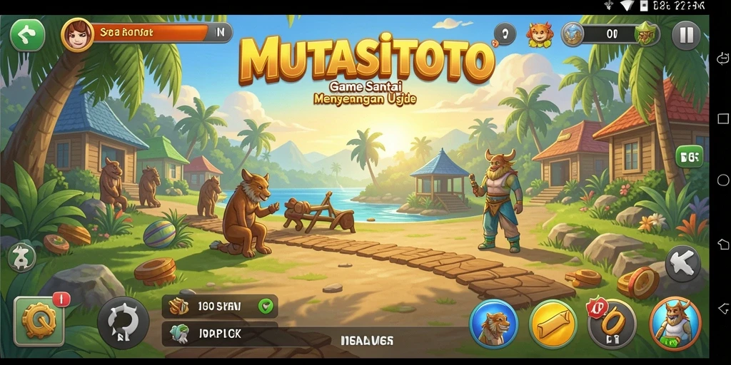 Tampilan menarik dari gameplay MUTASITOTO yang seru dan santai.