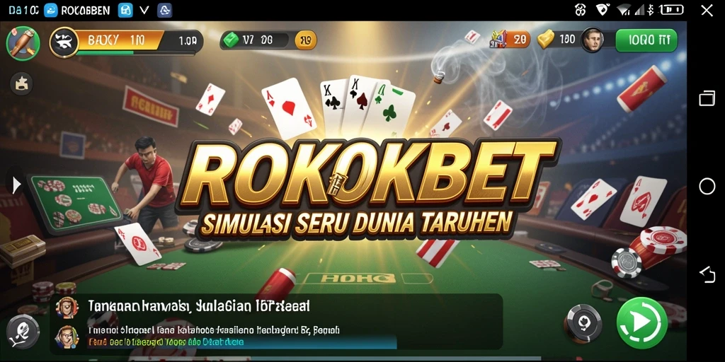 Tampilan gameplay ROKOKBET yang menarik dan interaktif.