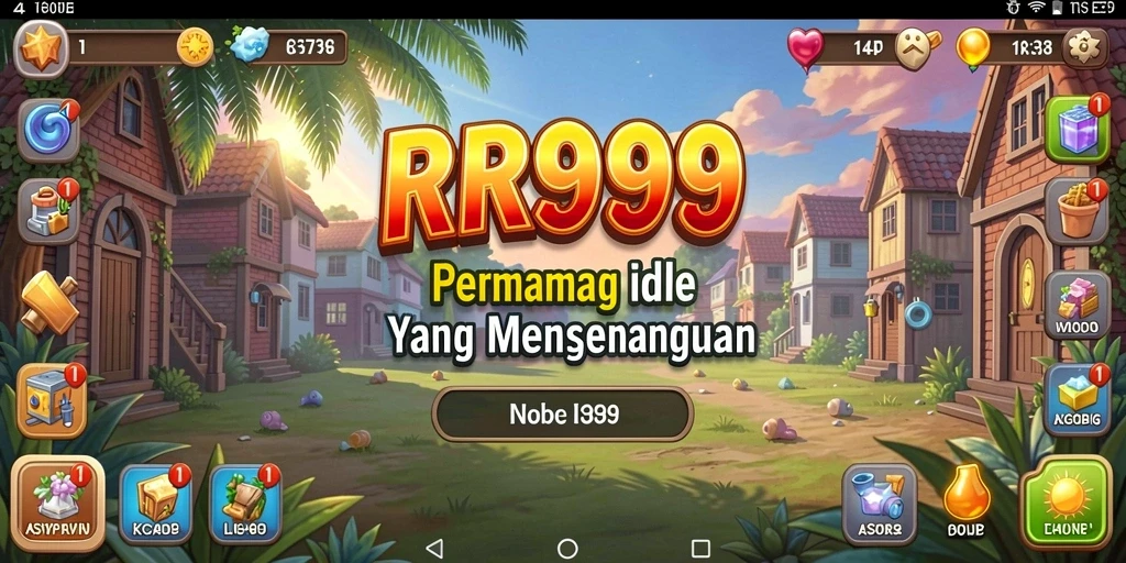Tangkapan layar utama <strong>RR999</strong> menunjukkan gameplay unik dan menarik dari permainan Idle.