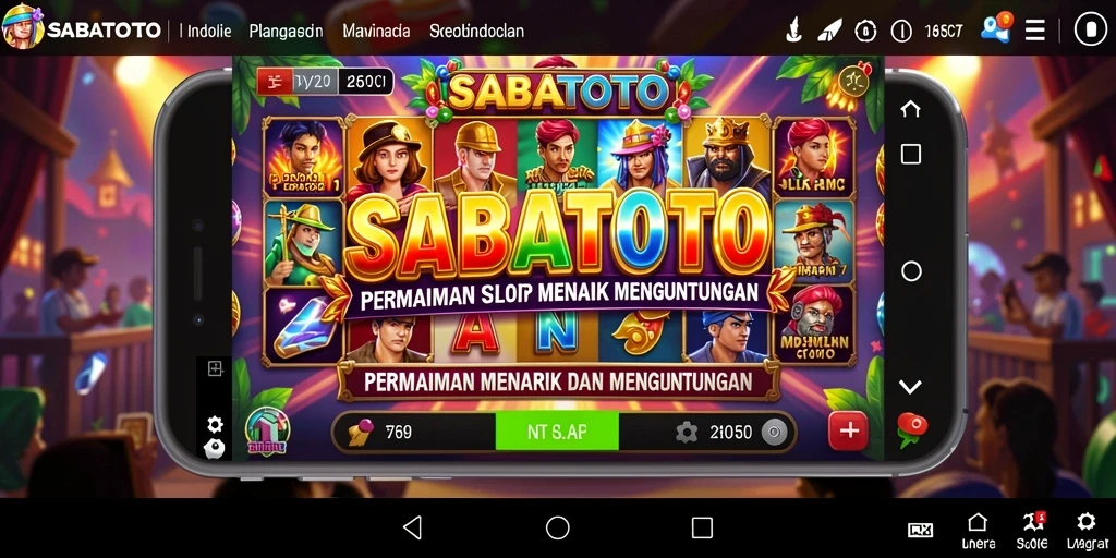 Tampilan gameplay SABATOTO yang menarik dan penuh warna.
