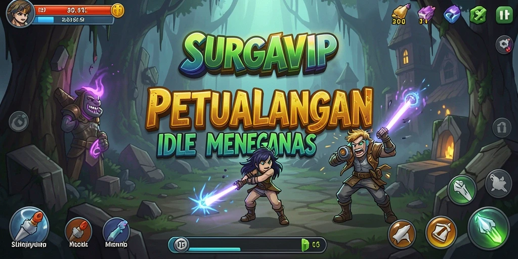 Tampilan menarik dari gameplay Idle SURGAVIP yang mengasyikkan.